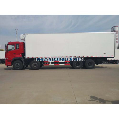 Dongfeng 8x4 alimentaire réfrigérateur mobile van de refroidissement camion